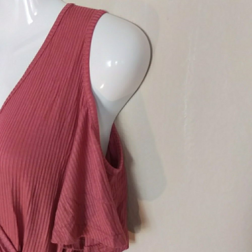 Off the shoulder tie front wrap dress - Picture 7 of 8